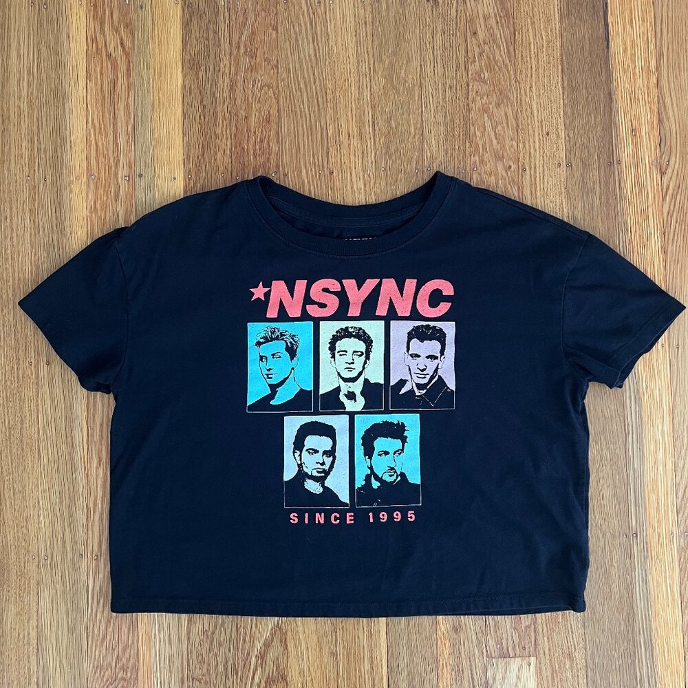 NSync Graphic Crop Tee